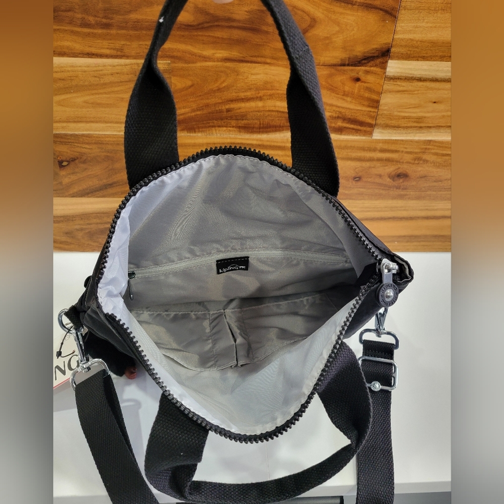 Kipling Bag Black Crossbody/hand Strap Convertible NEW Eleva - Picture 8 of 17